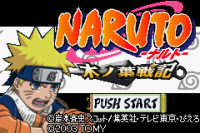 Naruto Konoha Senki JP GameBoy Advance  box art
